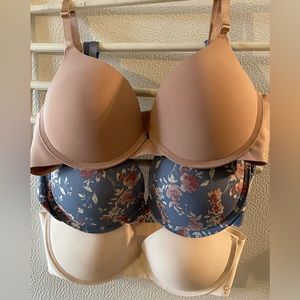 Brand new Jessica Simpson 3 pack lightly padded underwire bra 36 C